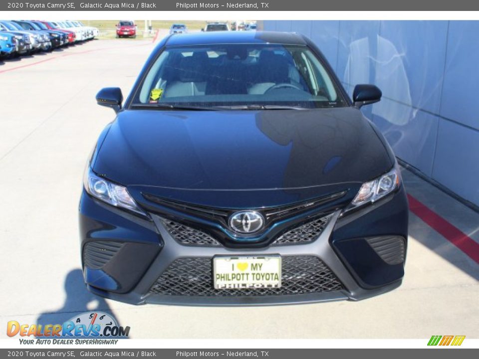 2020 Toyota Camry SE Galactic Aqua Mica / Black Photo #3