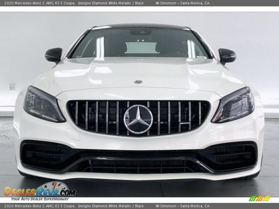 2020 Mercedes-Benz C AMG 63 S Coupe designo Diamond White Metallic / Black Photo #2