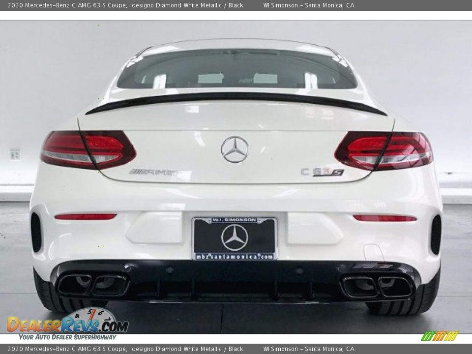 2020 Mercedes-Benz C AMG 63 S Coupe designo Diamond White Metallic / Black Photo #3