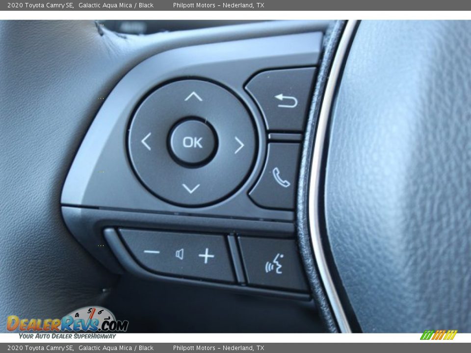 2020 Toyota Camry SE Galactic Aqua Mica / Black Photo #10