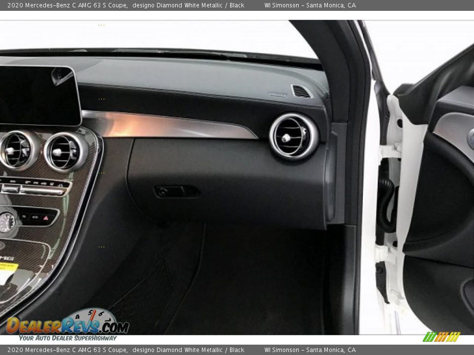 2020 Mercedes-Benz C AMG 63 S Coupe designo Diamond White Metallic / Black Photo #28
