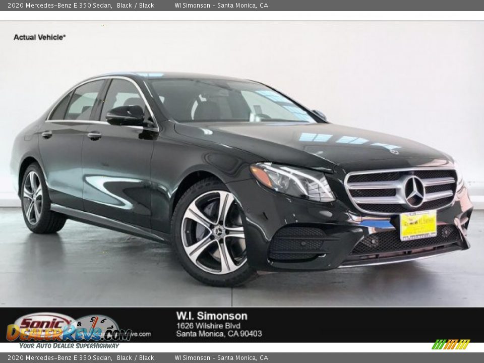 2020 Mercedes-Benz E 350 Sedan Black / Black Photo #1