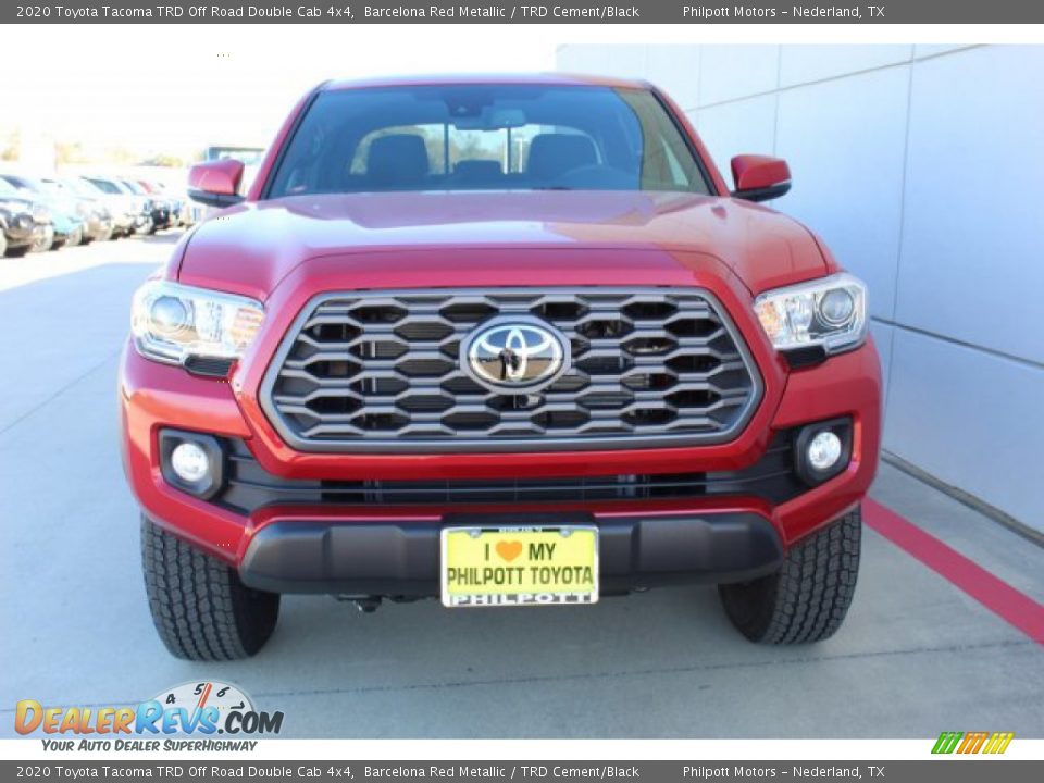 2020 Toyota Tacoma TRD Off Road Double Cab 4x4 Barcelona Red Metallic / TRD Cement/Black Photo #3