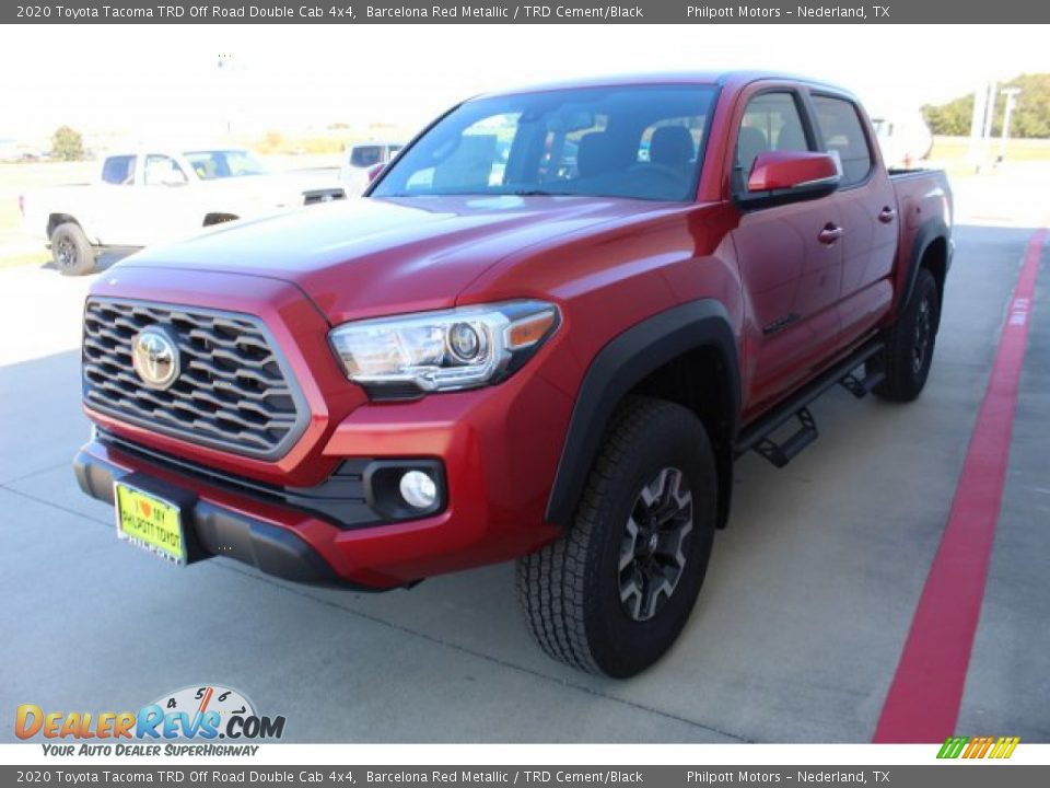 2020 Toyota Tacoma TRD Off Road Double Cab 4x4 Barcelona Red Metallic / TRD Cement/Black Photo #4