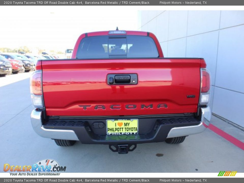 2020 Toyota Tacoma TRD Off Road Double Cab 4x4 Barcelona Red Metallic / TRD Cement/Black Photo #7