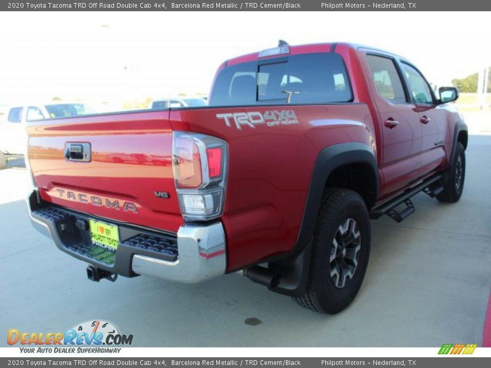 2020 Toyota Tacoma TRD Off Road Double Cab 4x4 Barcelona Red Metallic / TRD Cement/Black Photo #8