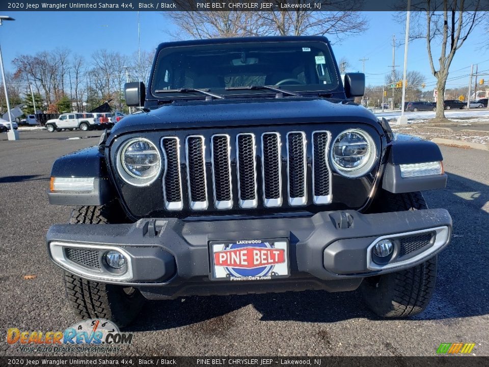 2020 Jeep Wrangler Unlimited Sahara 4x4 Black / Black Photo #2