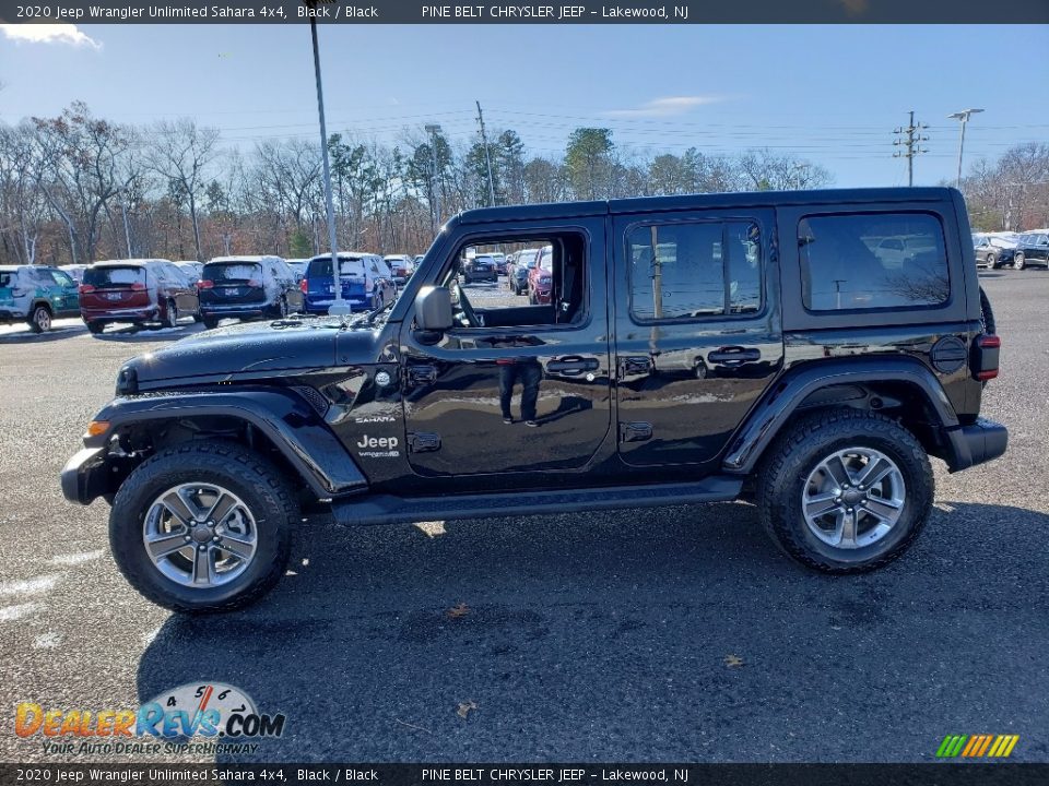 2020 Jeep Wrangler Unlimited Sahara 4x4 Black / Black Photo #3