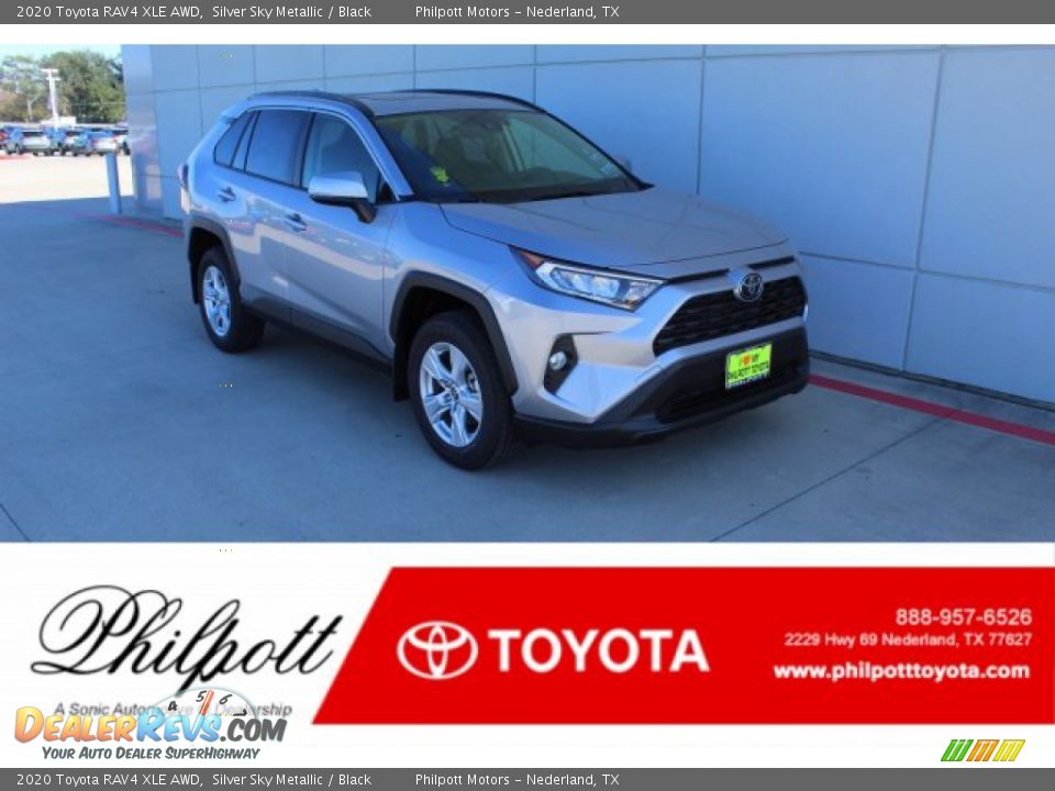 2020 Toyota RAV4 XLE AWD Silver Sky Metallic / Black Photo #1