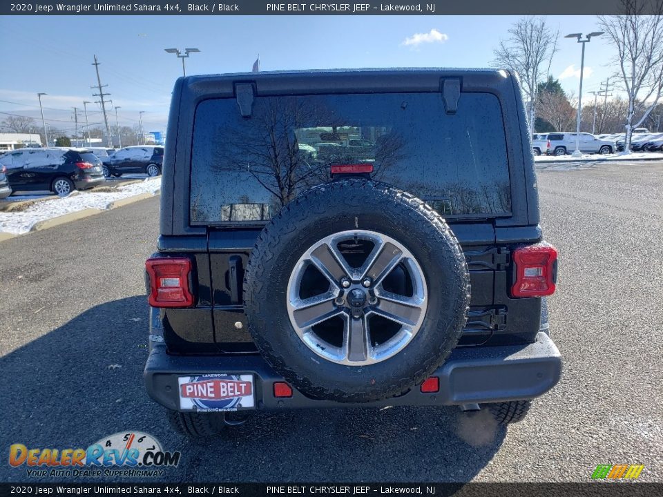 2020 Jeep Wrangler Unlimited Sahara 4x4 Black / Black Photo #5
