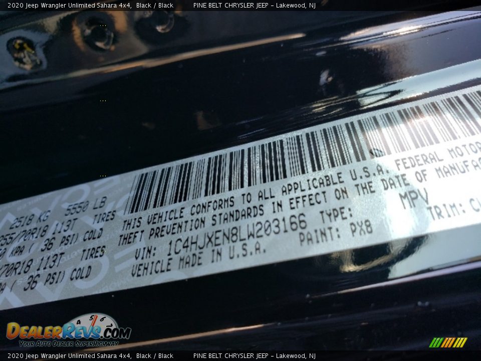 2020 Jeep Wrangler Unlimited Sahara 4x4 Black / Black Photo #9