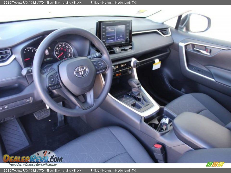 Black Interior - 2020 Toyota RAV4 XLE AWD Photo #12