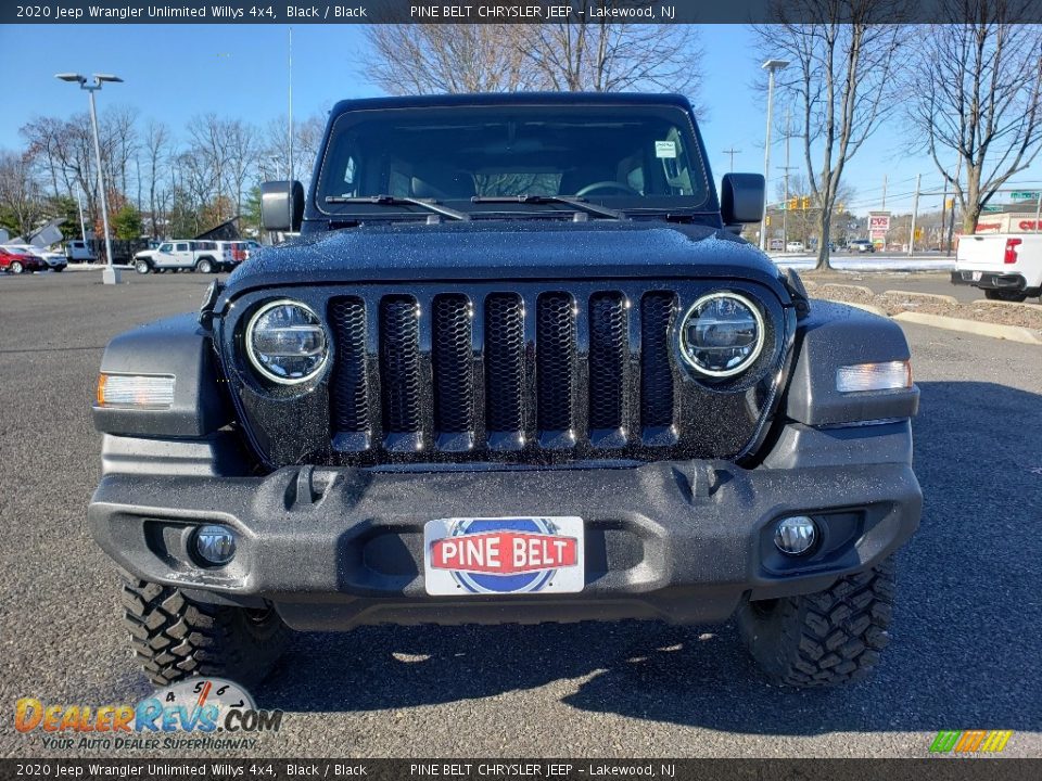 2020 Jeep Wrangler Unlimited Willys 4x4 Black / Black Photo #2