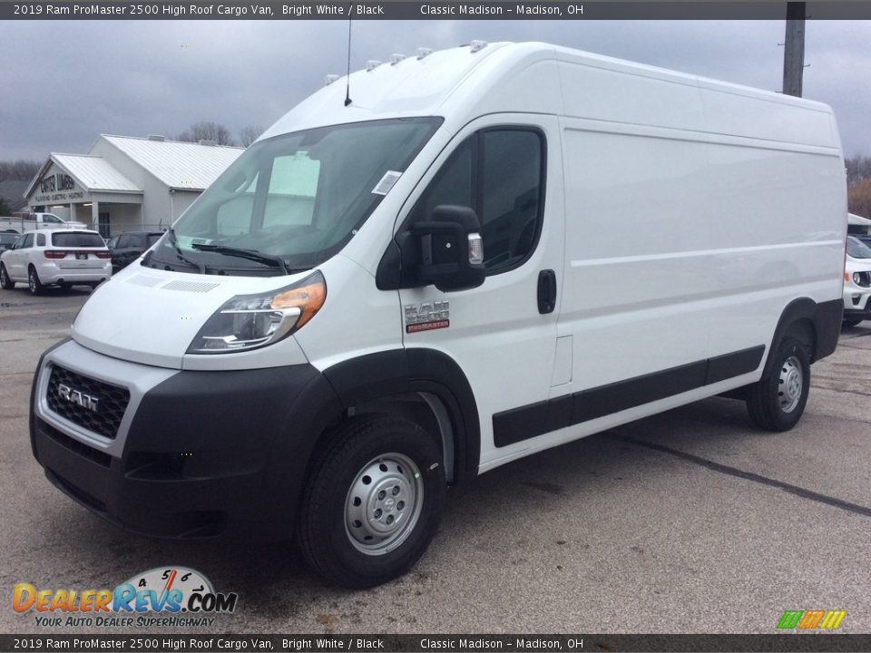 2019 Ram ProMaster 2500 High Roof Cargo Van Bright White / Black Photo #5