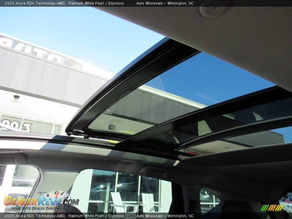 2020 Acura RDX Technology AWD Platinum White Pearl / Espresso Photo #13