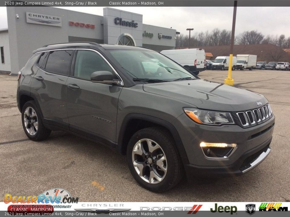 2020 Jeep Compass Limted 4x4 Sting-Gray / Black Photo #1