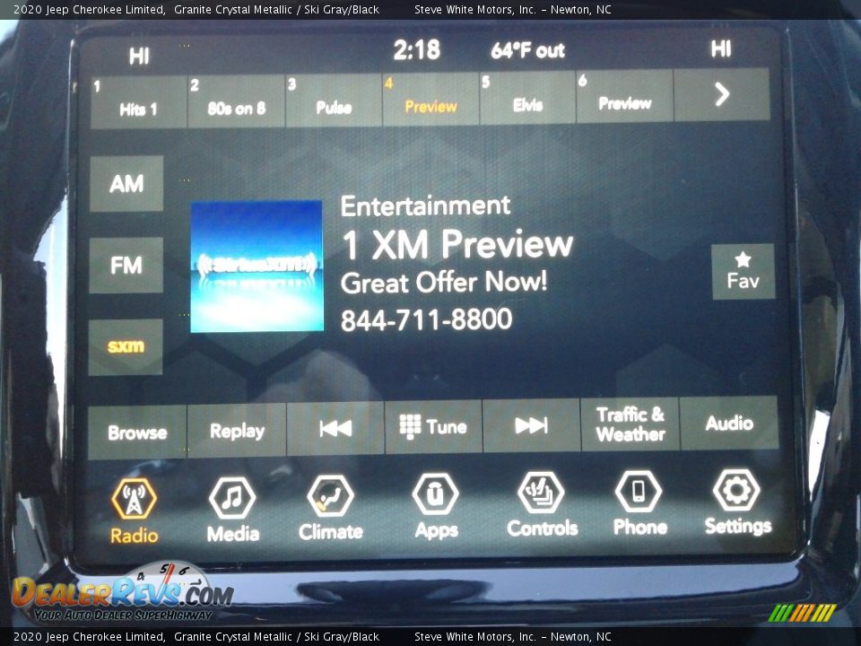 2020 Jeep Cherokee Limited Granite Crystal Metallic / Ski Gray/Black Photo #22