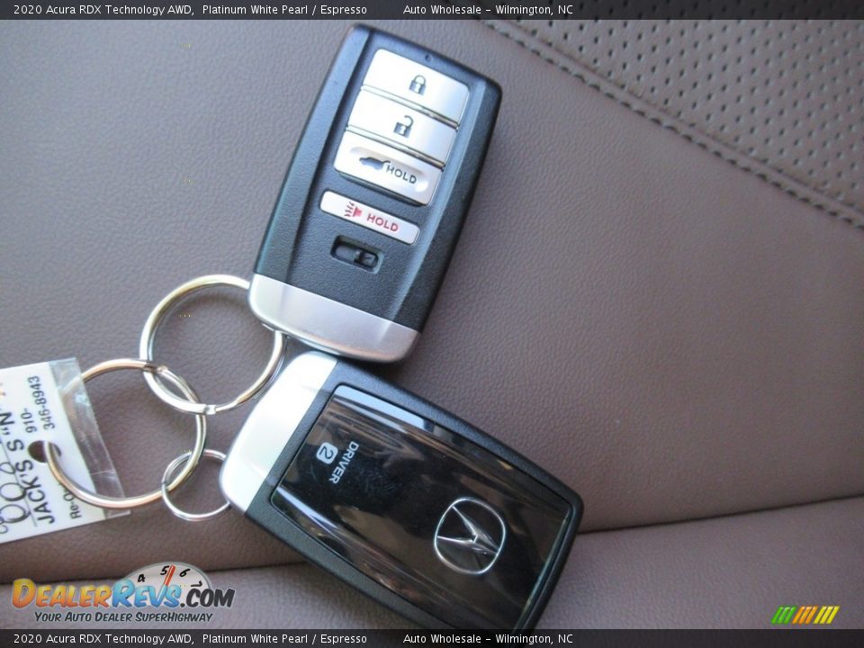 2020 Acura RDX Technology AWD Platinum White Pearl / Espresso Photo #20