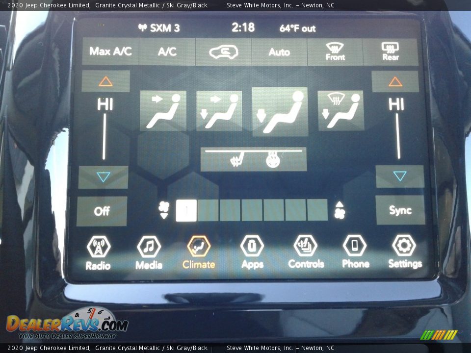 2020 Jeep Cherokee Limited Granite Crystal Metallic / Ski Gray/Black Photo #24