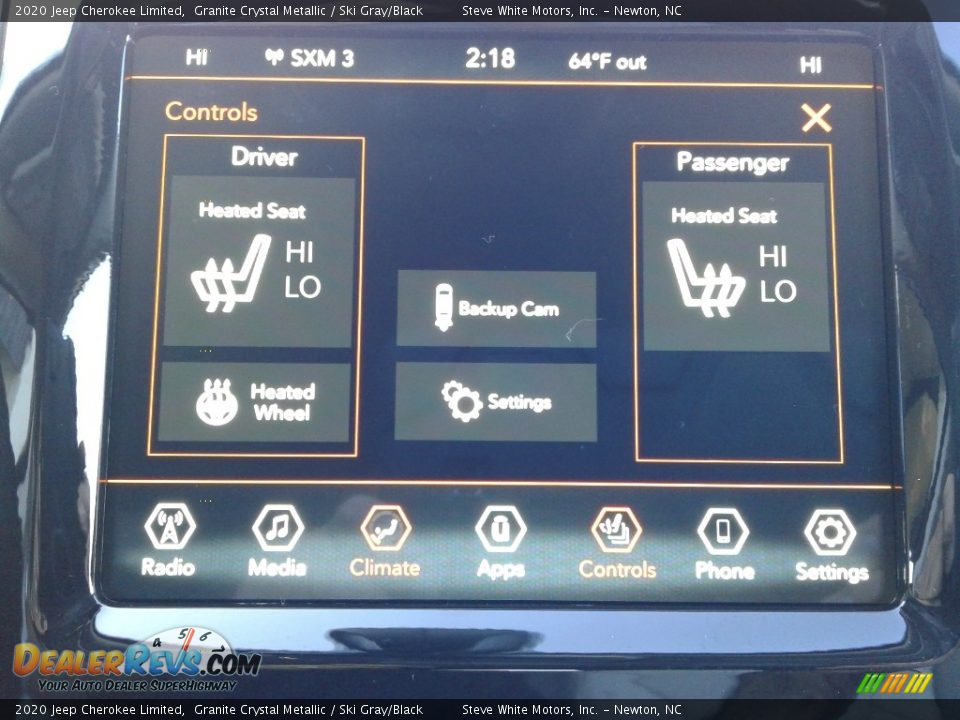 2020 Jeep Cherokee Limited Granite Crystal Metallic / Ski Gray/Black Photo #25