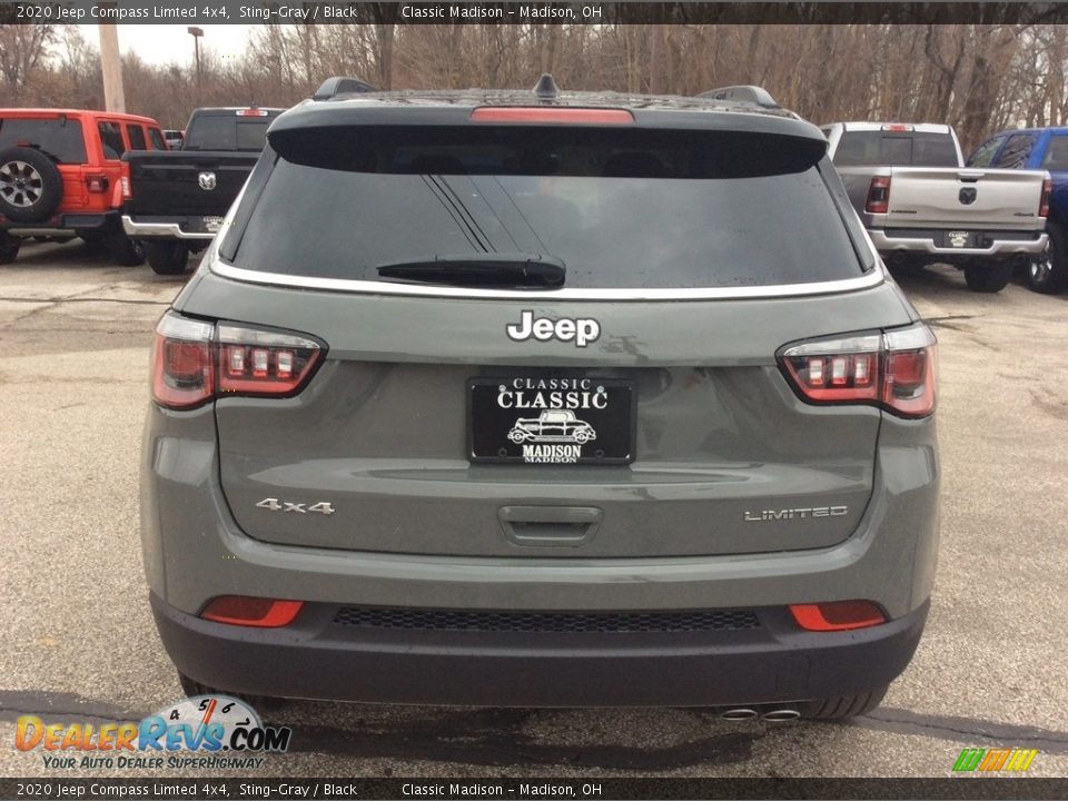 2020 Jeep Compass Limted 4x4 Sting-Gray / Black Photo #8