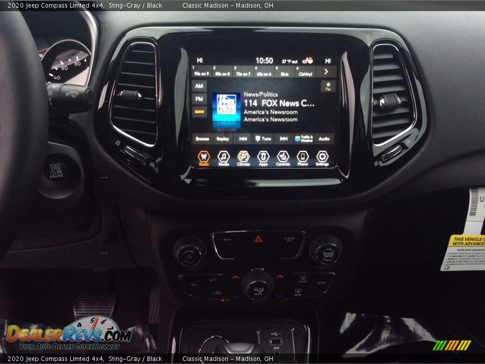 2020 Jeep Compass Limted 4x4 Sting-Gray / Black Photo #13