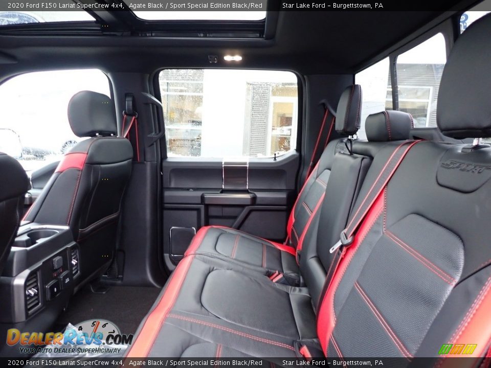 Rear Seat of 2020 Ford F150 Lariat SuperCrew 4x4 Photo #12