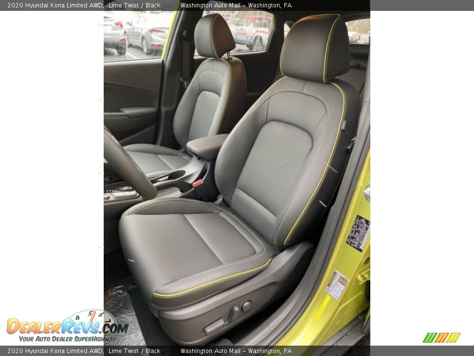 Front Seat of 2020 Hyundai Kona Limited AWD Photo #15