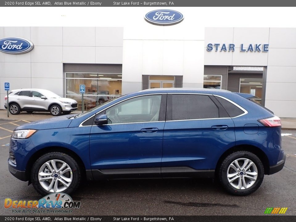 2020 Ford Edge SEL AWD Atlas Blue Metallic / Ebony Photo #1