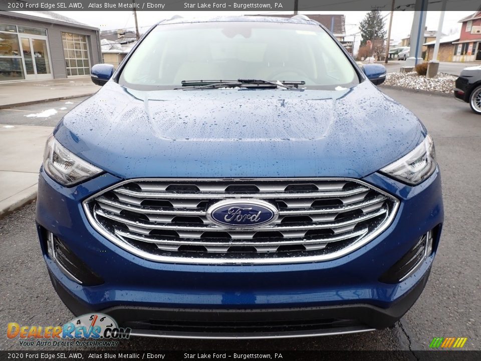 2020 Ford Edge SEL AWD Atlas Blue Metallic / Ebony Photo #2
