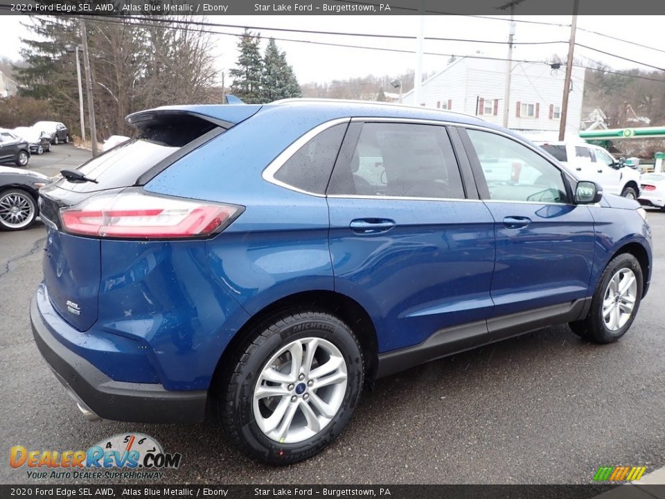 2020 Ford Edge SEL AWD Atlas Blue Metallic / Ebony Photo #5