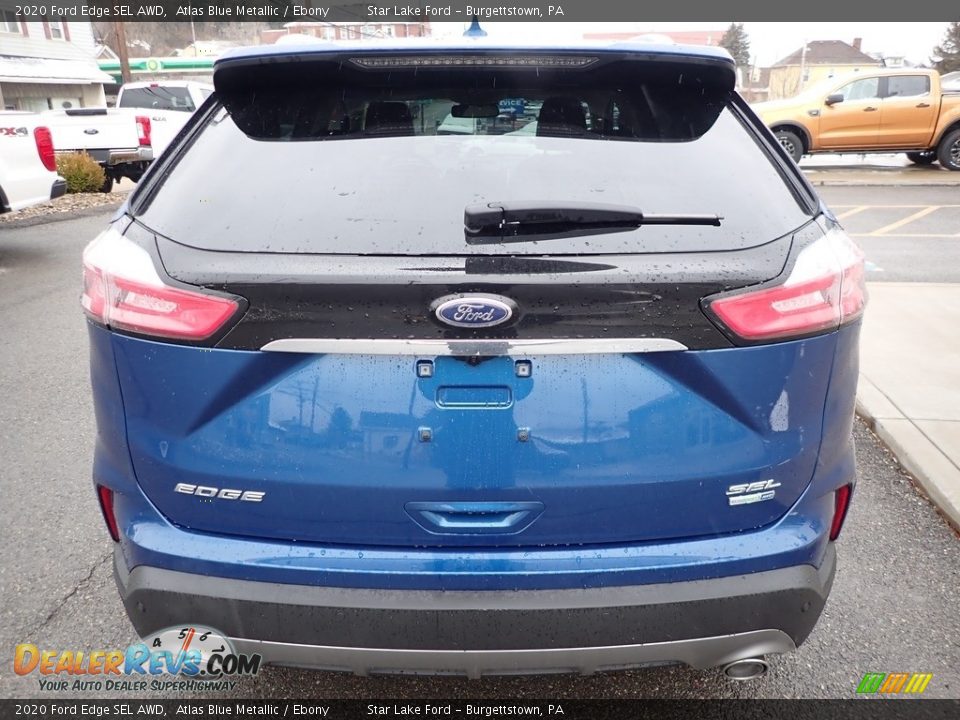 2020 Ford Edge SEL AWD Atlas Blue Metallic / Ebony Photo #6