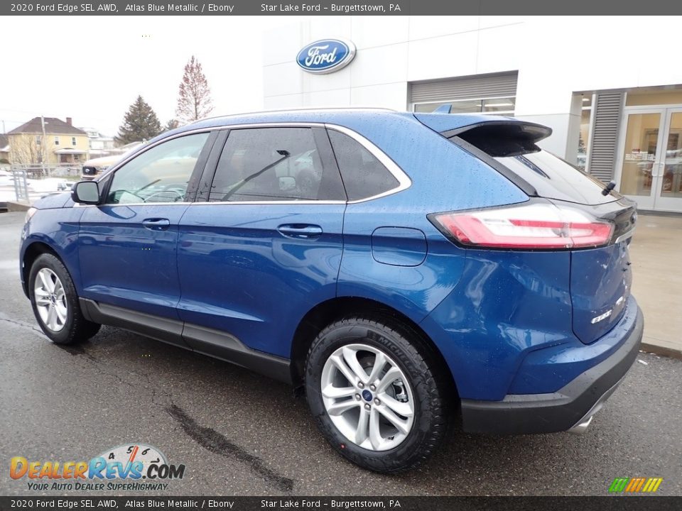 2020 Ford Edge SEL AWD Atlas Blue Metallic / Ebony Photo #8