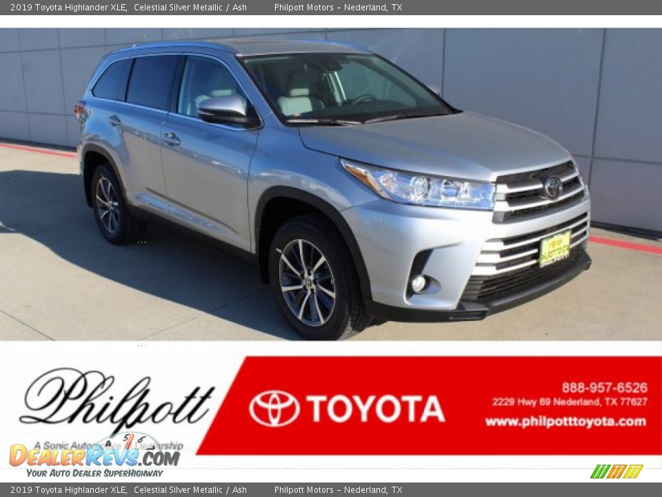 2019 Toyota Highlander XLE Celestial Silver Metallic / Ash Photo #1