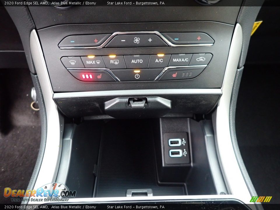 2020 Ford Edge SEL AWD Atlas Blue Metallic / Ebony Photo #17