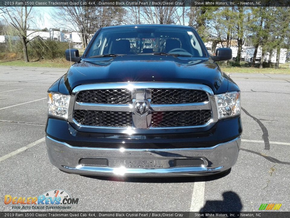 2019 Ram 1500 Classic Tradesman Quad Cab 4x4 Diamond Black Crystal Pearl / Black/Diesel Gray Photo #3