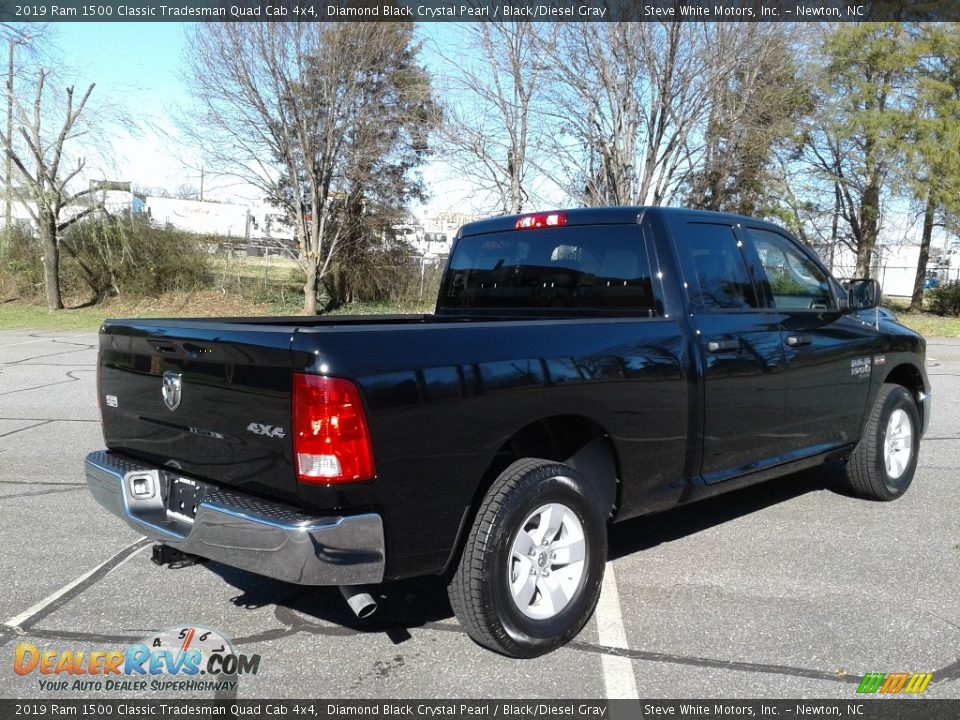 2019 Ram 1500 Classic Tradesman Quad Cab 4x4 Diamond Black Crystal Pearl / Black/Diesel Gray Photo #6