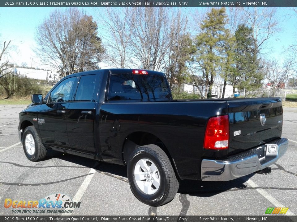 2019 Ram 1500 Classic Tradesman Quad Cab 4x4 Diamond Black Crystal Pearl / Black/Diesel Gray Photo #8