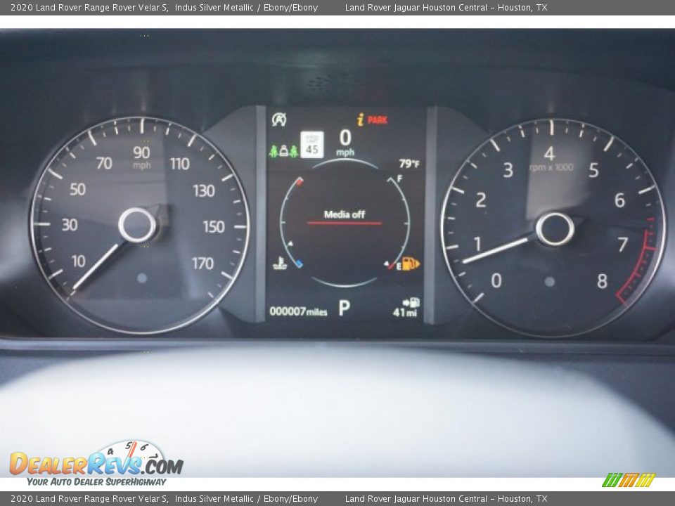 2020 Land Rover Range Rover Velar S Indus Silver Metallic / Ebony/Ebony Photo #13