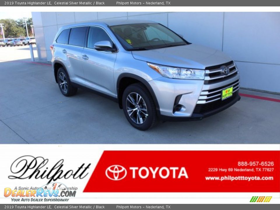 2019 Toyota Highlander LE Celestial Silver Metallic / Black Photo #1