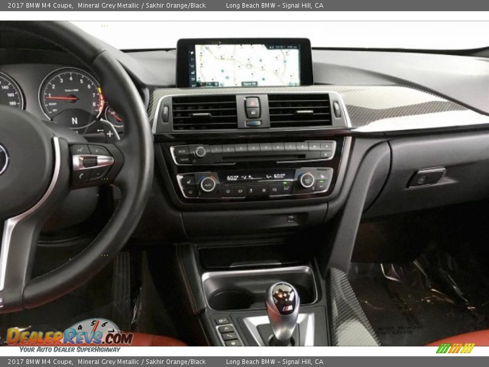 2017 BMW M4 Coupe Mineral Grey Metallic / Sakhir Orange/Black Photo #5
