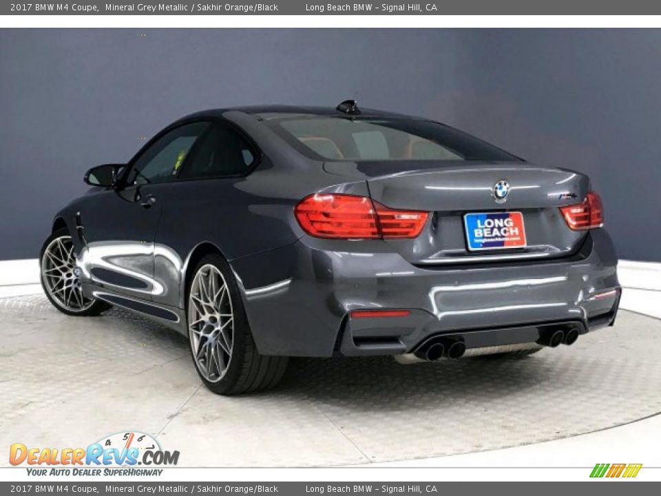 2017 BMW M4 Coupe Mineral Grey Metallic / Sakhir Orange/Black Photo #10