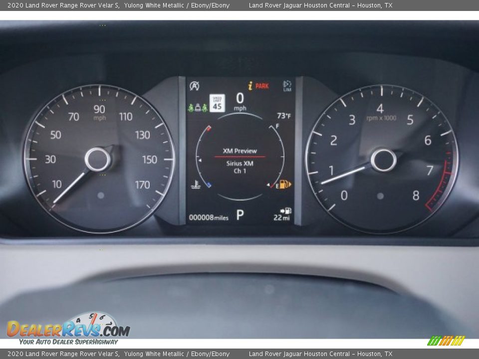 2020 Land Rover Range Rover Velar S Yulong White Metallic / Ebony/Ebony Photo #13