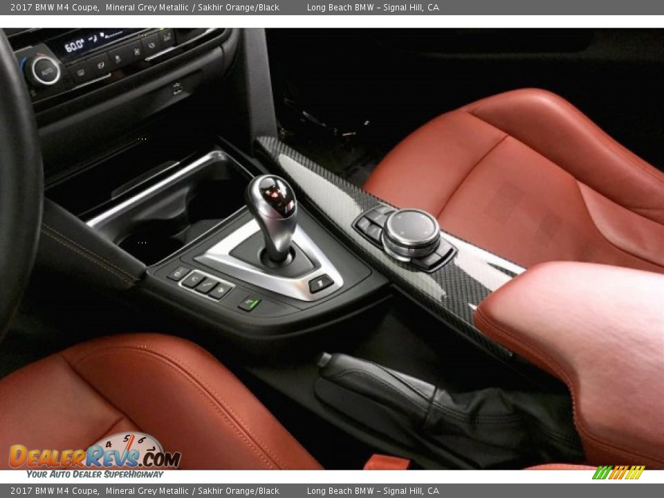 2017 BMW M4 Coupe Mineral Grey Metallic / Sakhir Orange/Black Photo #18