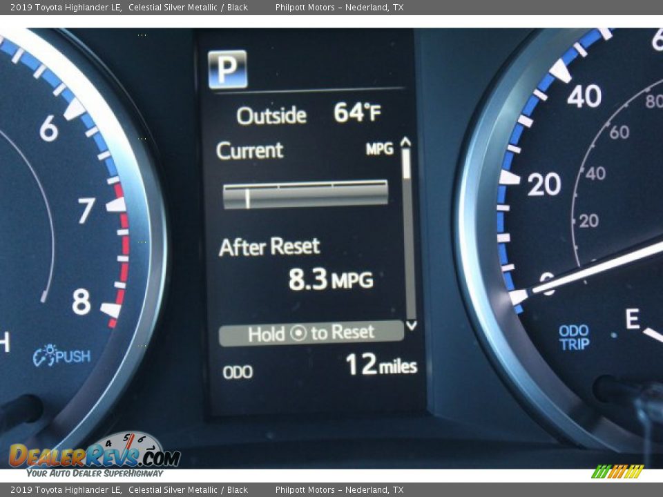 2019 Toyota Highlander LE Celestial Silver Metallic / Black Photo #16