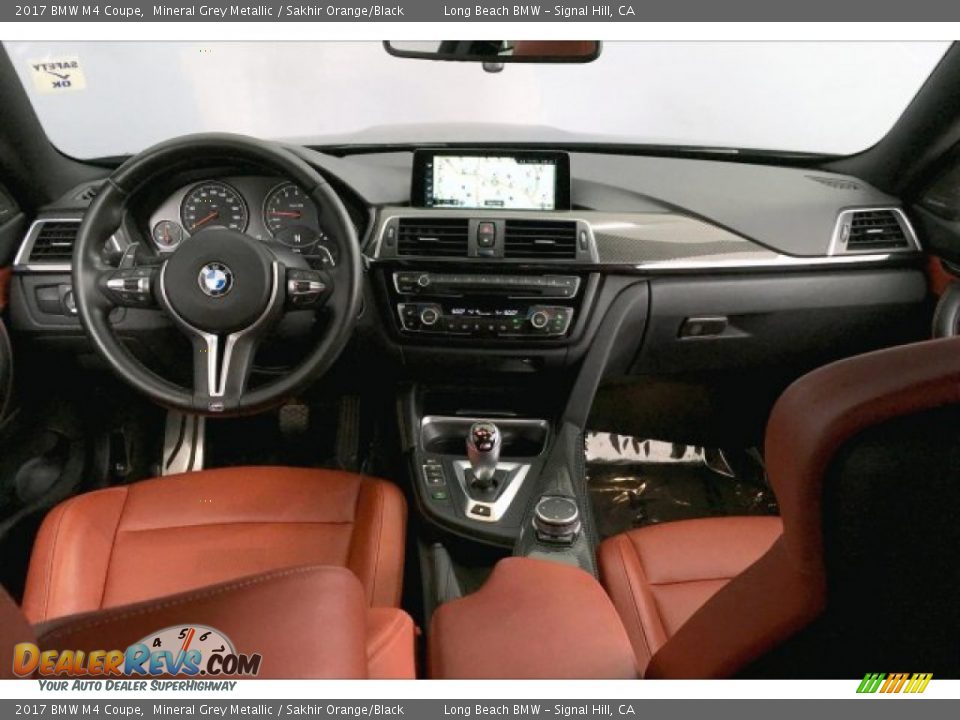 2017 BMW M4 Coupe Mineral Grey Metallic / Sakhir Orange/Black Photo #20