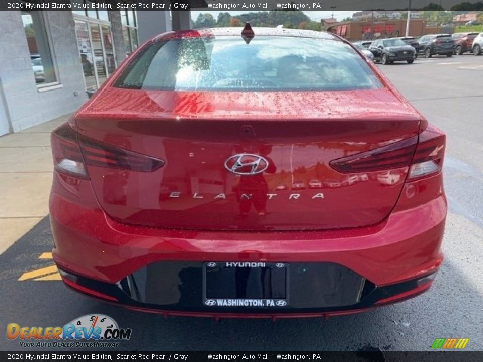 2020 Hyundai Elantra Value Edition Scarlet Red Pearl / Gray Photo #5