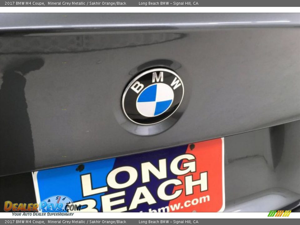 2017 BMW M4 Coupe Mineral Grey Metallic / Sakhir Orange/Black Photo #23