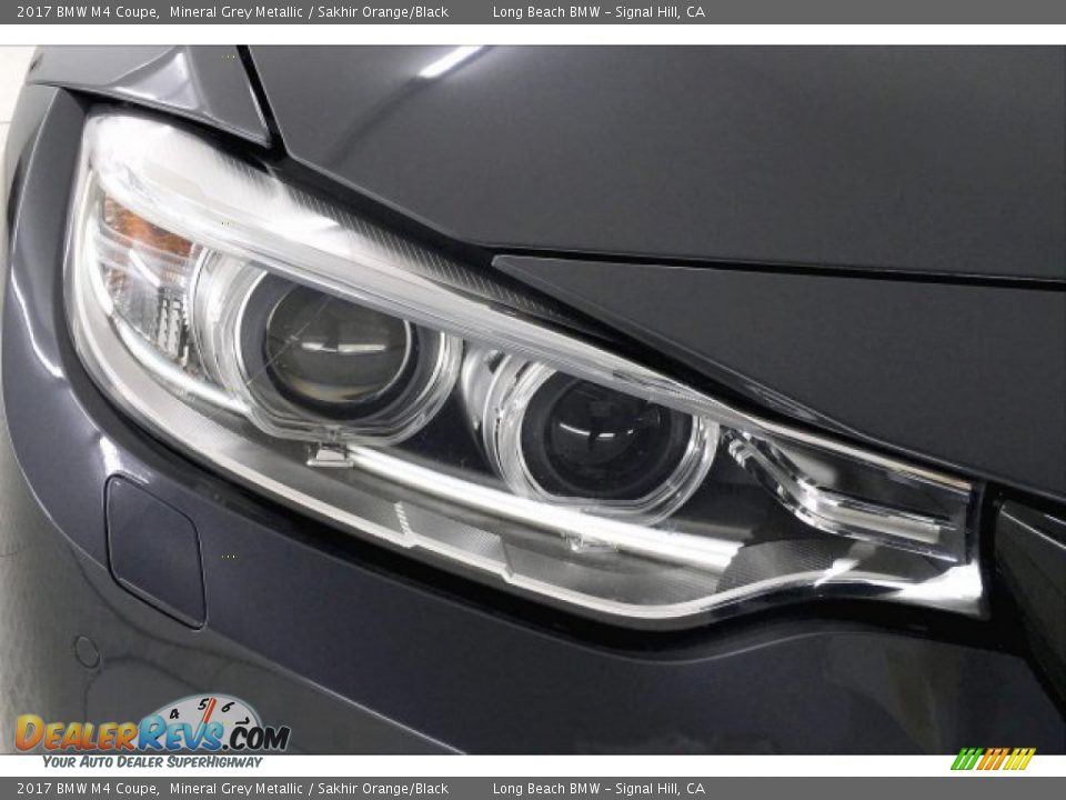 2017 BMW M4 Coupe Mineral Grey Metallic / Sakhir Orange/Black Photo #27
