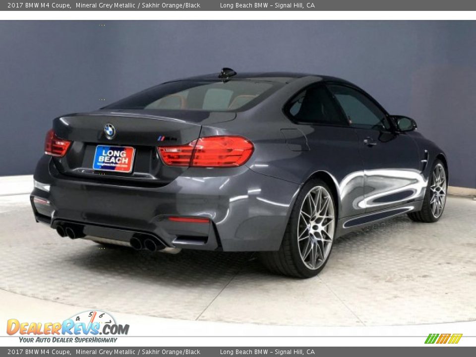 2017 BMW M4 Coupe Mineral Grey Metallic / Sakhir Orange/Black Photo #29